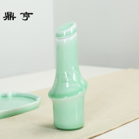 鼎亨陶瓷酒具青瓷温酒壶分酒器 日式清酒小白酒杯家用酒盅定制log