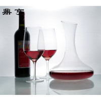 鼎亨 人工吹制经典无铅水晶玻璃斜口醒酒器 葡萄酒红酒分酒器