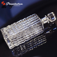 鼎亨进口水晶玻璃家用酒壶带盖醒酒器威士忌酒瓶酒柜摆设酒具套装