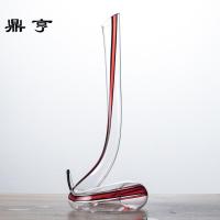 鼎亨包邮工艺品玻璃酒具蛇形红酒醒酒器无铅水晶霸气摆件超大