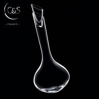 鼎亨法国弓箭水晶玻璃红酒醒酒器酒壶葡萄酒加厚家用倾斜欧式