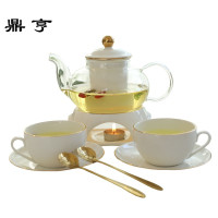 鼎亨简约北欧花果茶壶 陶瓷玻璃茶具煮水果茶花茶英式下午茶家用