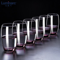 鼎亨家用玻璃杯子套装加厚简约茶杯客厅喝水杯耐热牛奶杯果汁杯