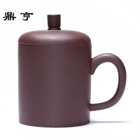 鼎亨紫砂杯过滤茶杯 宜兴纯手工男女紫砂茶杯原矿带漏网片隔舱办