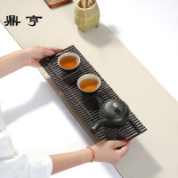 鼎亨恒铭昌干泡盘简易茶盘日式旅行奉茶托单层重竹茶台茶海茶座小