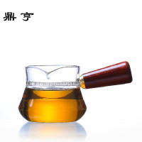 鼎亨玻璃公道杯加厚耐热过滤分茶器泡茶杯月牙分茶杯红茶绿茶泡茶