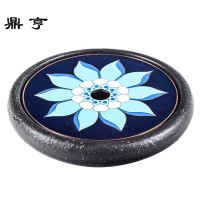 鼎亨陶瓷壶承珐琅彩茶杯茶壶垫茶托干泡台茶盘储茶席茶具配件小