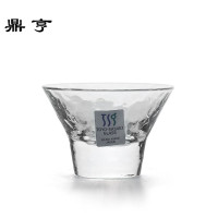 鼎亨东洋日本手工玻璃品茗杯敞口日式功夫茶杯酒杯