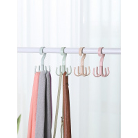 苏宁放心购2个装包挂钩可旋转四爪拖鞋领带架丝巾围巾衣帽架塑料挂架衣架挂新款简约