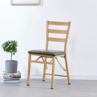 苏宁放心购折叠餐椅实木纹理靠背凳子简约家用椅布艺餐桌椅子宿舍办公椅新款简约