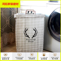 苏宁放心购可折叠布艺脏衣篓收纳桶洗衣篮脏衣篮袋大框家用脏衣服收纳筐新款简约