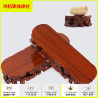 苏宁放心购红木奇石底座可挖红木根底座实木花盆摆件玉石头底座木质托架新款简约