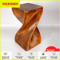 苏宁放心购瑕疵品泰式装饰实木家具桌子凳子泰国木休闲换鞋坐凳新款简约