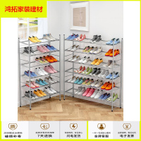 苏宁放心购简易鞋架可伸缩家用多层经济型省空间宿舍鞋柜口防尘收纳架子新款简约