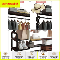 苏宁放心购单杆晾衣架落地卧室内家用挂衣架多功能宿舍折叠简易凉晒衣服架子新款简约