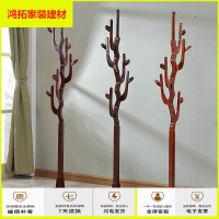 苏宁放心购实木衣帽架吉祥树创意树形简约现代木质挂衣架发财树衣架落地卧室新款简约