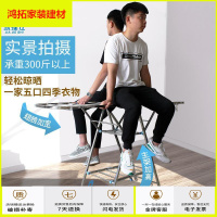 苏宁放心购阳台晾衣架落地折叠卧室内家用不锈钢晒被子神器挂尿布凉衣服架杆新款简约