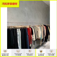 苏宁放心购服装店衣架展示架落地式银色不锈钢实心简约高档中岛衣女装店货架新款简约