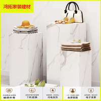 苏宁放心购万坚服装店创意仿大理石橱窗展示台模特地台轻奢中岛流水台展示桌新款简约