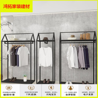 苏宁放心购万坚男装专卖店展示架落地式服装店陈列货架挂衣服架子正侧挂双板新款简约