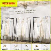 苏宁放心购万坚婚纱店礼服旗袍展示架子陈列架落地式影楼高档挂婚纱货架铁艺新款简约