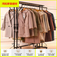 苏宁放心购万坚 服装店展示架中岛双排货架女装店双杠挂衣服架子中间陈列架新款简约