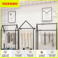 苏宁放心购万坚 服装店展示架女装店展示架服装展示架落地服装货架架子铁艺新款简约