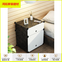 苏宁放心购卧室简易床头柜简约现代经济型塑料组装收纳储物床边小柜子多功能新款简约