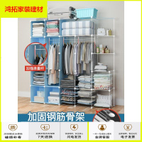 苏宁放心购衣柜塑料组装简易大人用可拆卸经济型现代简约儿童拼装收纳柜新款简约