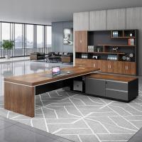 苏宁放心购老板办公桌总裁桌高档大气现代大班台办公室主管经理办公桌椅组合新款简约