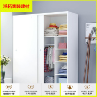 苏宁放心购简易衣柜组装现代简约推拉挂衣橱储物柜子卧室木质收纳衣柜新款简约