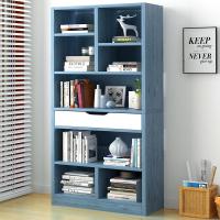 苏宁放心购简易书柜书架组合柜简约现代家用书房客厅落地置物架组装学生家用新款简约