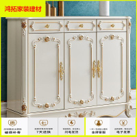 苏宁放心购欧式鞋柜家用口大容量玄关柜实木架类进简约现代收纳置物阳台新款简约