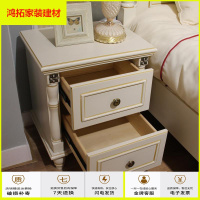苏宁放心购享之美 床头柜实木简约欧式床头柜卧室家具抽屉储物柜边柜新款简约