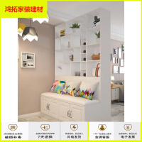 苏宁放心购入户进隔断鞋柜一体 简约现代客厅镂空屏风柜 风水玄关柜间厅柜新款简约