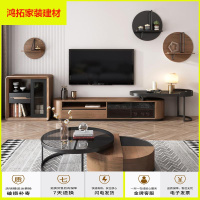 苏宁放心购简约现代伸缩电视柜组合客厅小户型地柜卧室电视背景墙柜家用新款简约