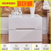 苏宁放心购若妃 床头柜白色烤漆 简约现代收纳卧室床边柜小尺寸柜子新款简约