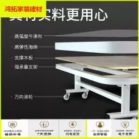 苏宁放心购硬板海绵床午休午睡折叠床单人便携床家用办公室陪护简易床四折床新款简约