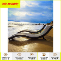 苏宁放心购户外藤椅躺椅折叠躺椅阳台午休睡椅藤编浴室躺床沙滩椅泳池仿藤椅新款简约