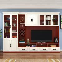 苏宁放心购北欧客厅电视柜现代简约组合墙背景墙多功能储物欧式电视机柜茶几新款简约