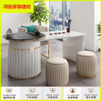 苏宁放心购凳子家用客厅绒布沙发凳轻奢软面软坐圆凳后现代简约创意墩子新款简约