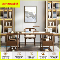苏宁放心购实木书桌书法桌简约书台电脑桌家用写字台书房家具办公桌新款简约