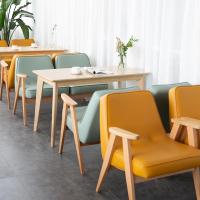苏宁放心购北欧甜品奶茶店桌椅组合简约休闲网红咖啡西餐厅接待洽谈卡座沙发新款简约