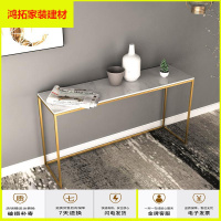 苏宁放心购简约大理石玄关桌玄关台条案桌子靠墙沙发后背柜窄边桌新款简约