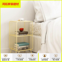 苏宁放心购金属架子铁艺客厅墙角书架沙发边拐角置物架美甲隔板落地架新款简约