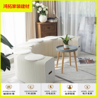 苏宁放心购家用长条餐桌凳多人座方凳民宿家具休闲靠墙床边凳子新款简约