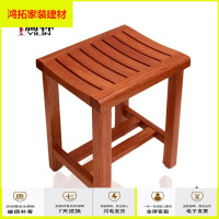 苏宁放心购旖林实木原木防水浴室木凳整装结构加粗弯曲面防滑防腐高凳化妆凳新款简约