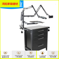 苏宁放心购美业多功能纹身美发美甲手推车纹身器材置物架金属工具车新款简约