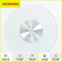 苏宁放心购餐桌转盘钢化玻璃大圆桌转盘家用旋转转盘底座饭桌圆形铝合金转盘新款简约