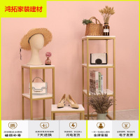 苏宁放心购服装店橱窗装修装饰品摆设货架中岛高低置物台创意服装店陈列道具新款简约